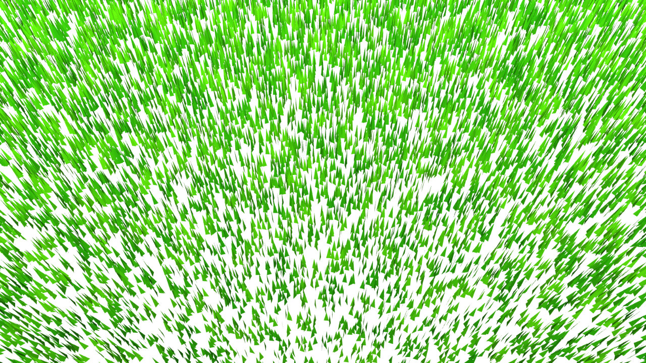 Blades placed in random locations inside their assigned square